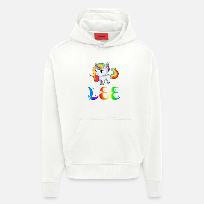 Unicorn Lee - Sweat à capuche bio épais oversize fabriqué en UE - OFF WHITE