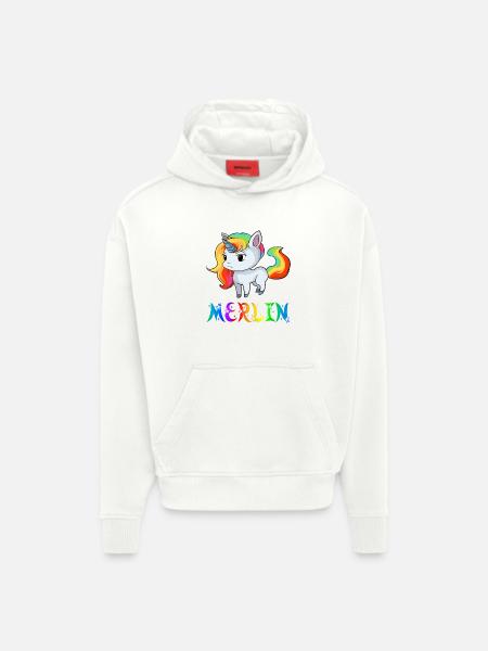 Unicorn Merlin - Hoodie- made by SPREAD - OFF WHITE