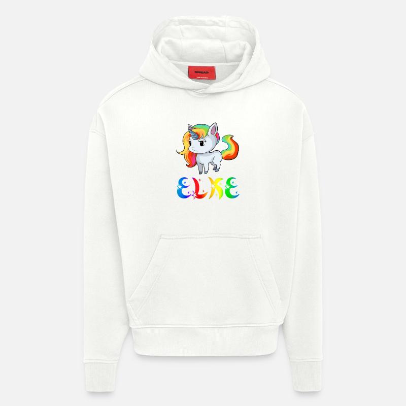 Einhorn Elke - Sweat à capuche bio épais oversize fabriqué en UE - OFF WHITE