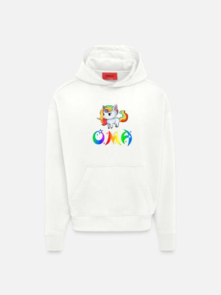 Unicorn granny - Hoodie- made by SPREAD - OFF WHITE
