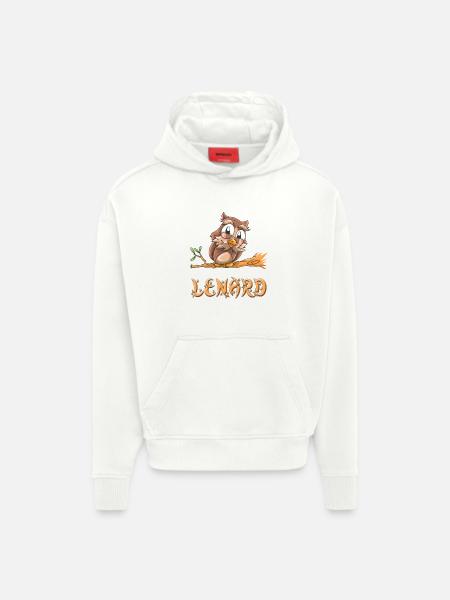 Eule Lenard - Hoodie- made by SPREAD  - OFF WHITE