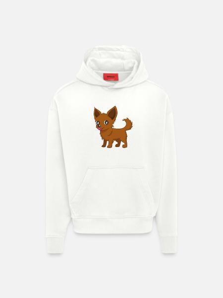 Chihuahua Comic - Hoodie- made by SPREAD  - OFF WHITE