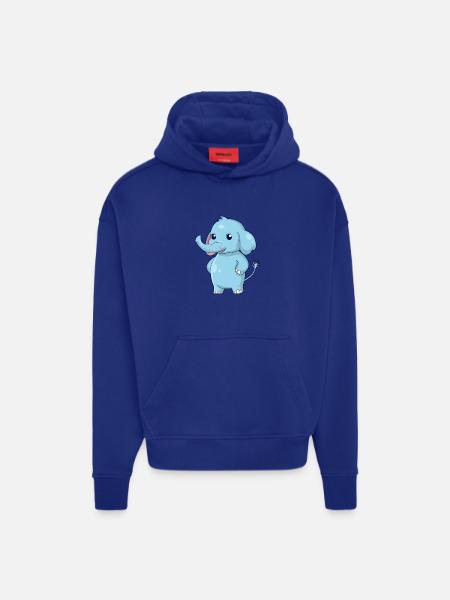 Standing elephant - Hoodie- made by SPREAD  - OFF WHITE