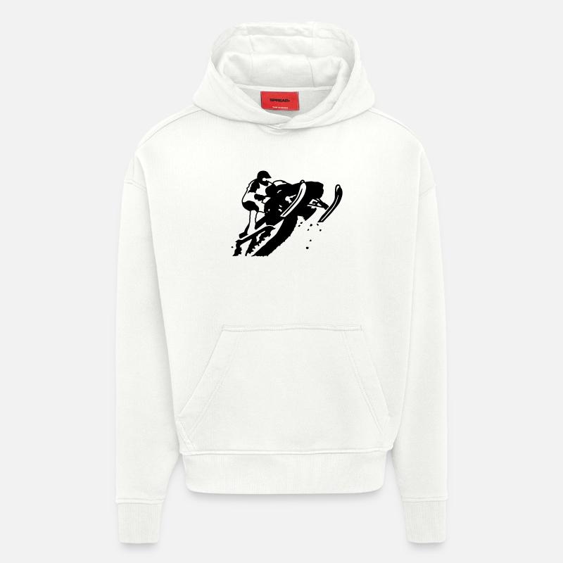 snowmobile_2 - Sweat à capuche bio épais oversize fabriqué en UE - OFF WHITE
