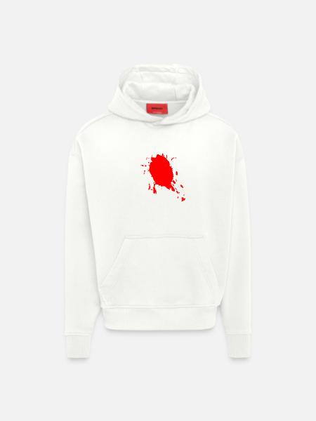 Farbfleck - Hoodie- made by SPREAD - OFF WHITE