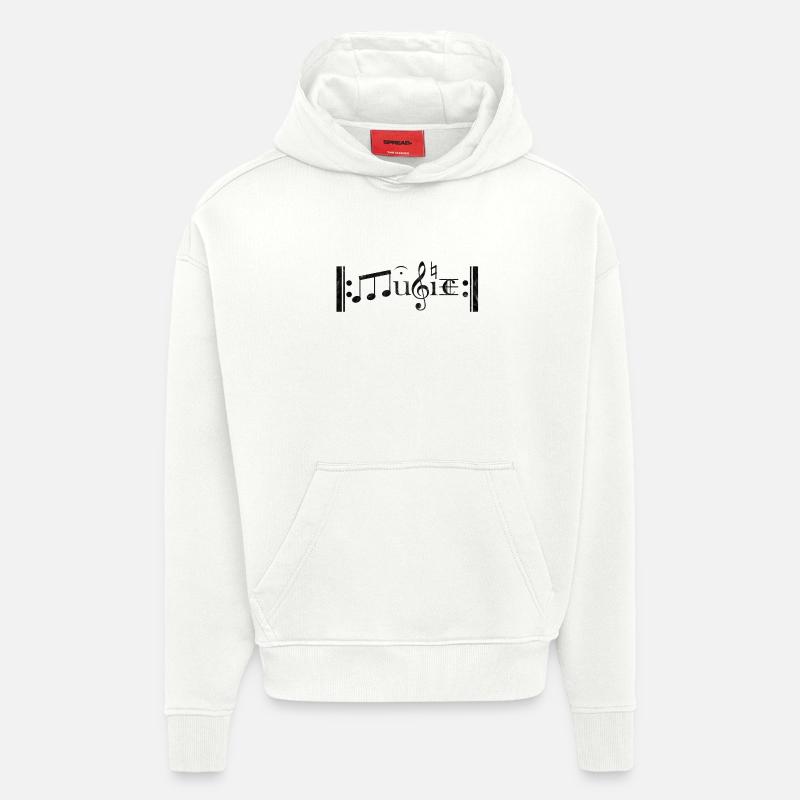 music - Hoodie- made by SPREAD  - OFF WHITE