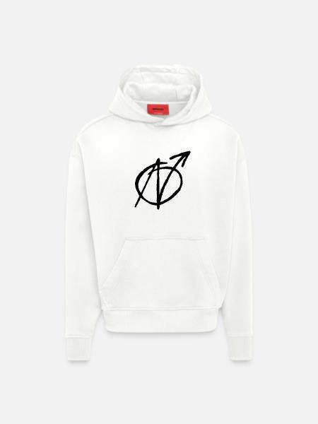 Nazis raus - Hoodie- made by SPREAD  - OFF WHITE