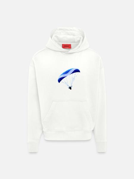 Paragliding - Hoodie- made by SPREAD - OFF WHITE
