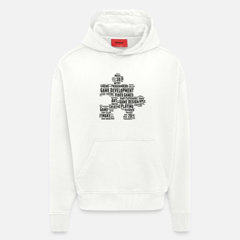 Game Dev - Hoodie- made by SPREAD  - OFF WHITE