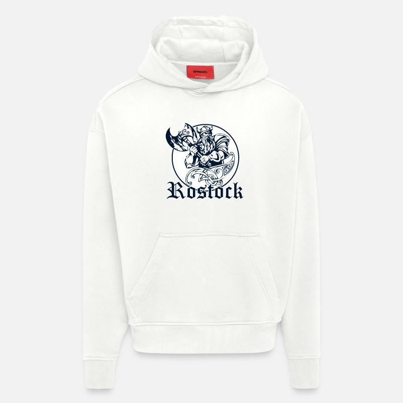 Rostock - Wikinger - Hoodie- made by SPREAD  - OFF WHITE