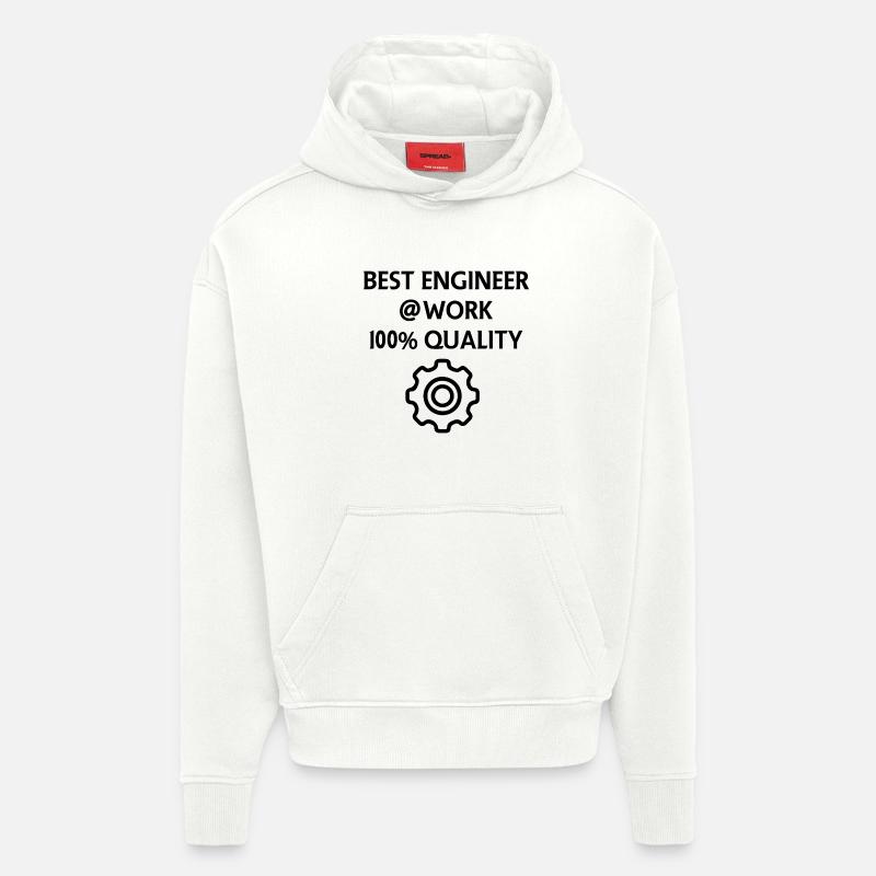 Technician and Engineer - Hoodie- made by SPREAD  - OFF WHITE