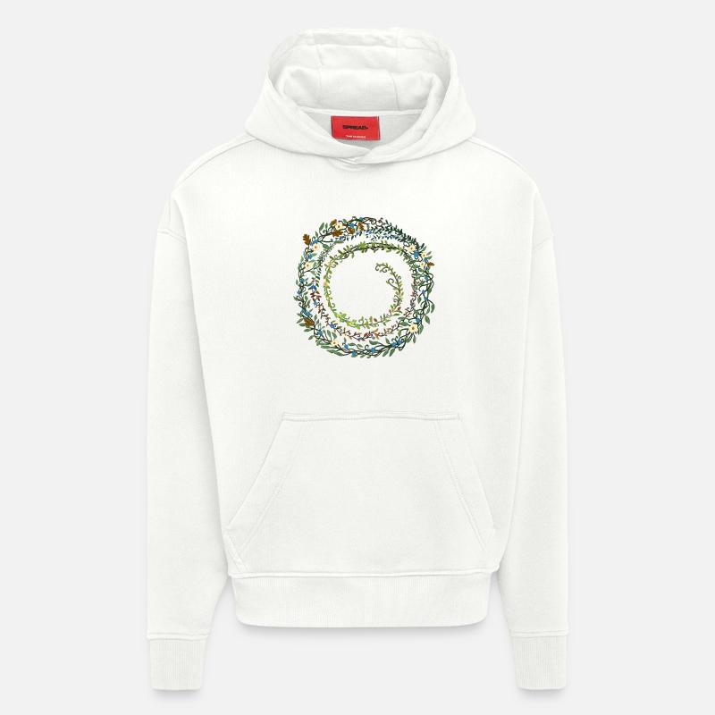 Laub - Hoodie- made by SPREAD  - OFF WHITE