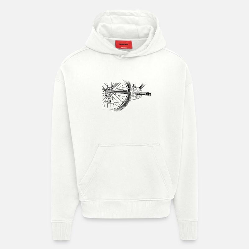 wheel - Hoodie- made by SPREAD  - OFF WHITE