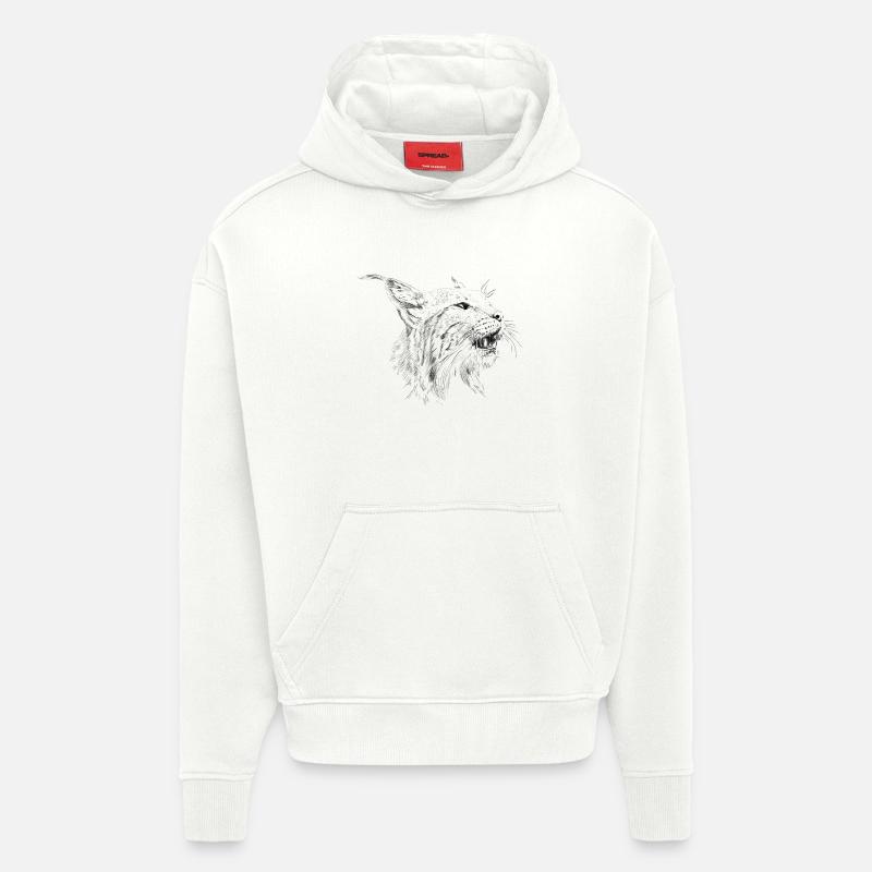 Luchs - Hoodie- made by SPREAD  - OFF WHITE