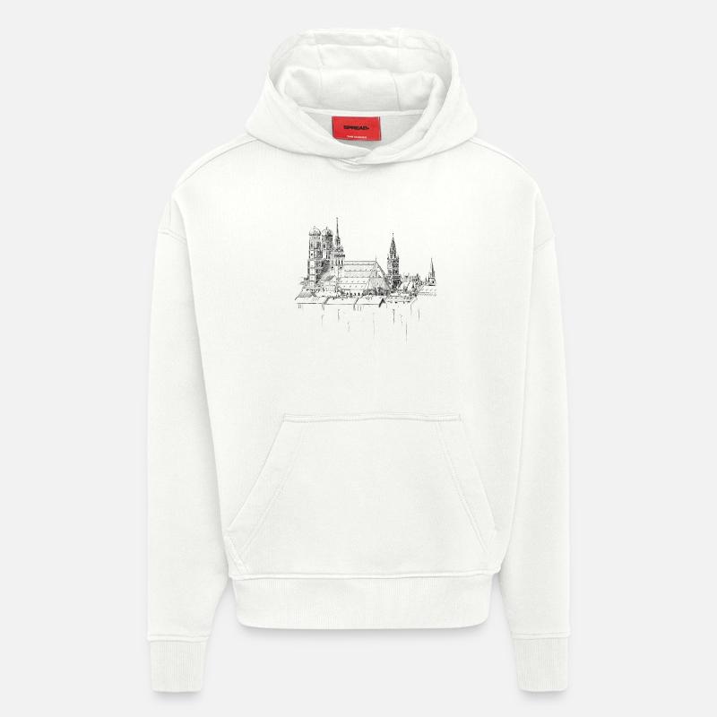 Munich - Hoodie- made by SPREAD  - OFF WHITE