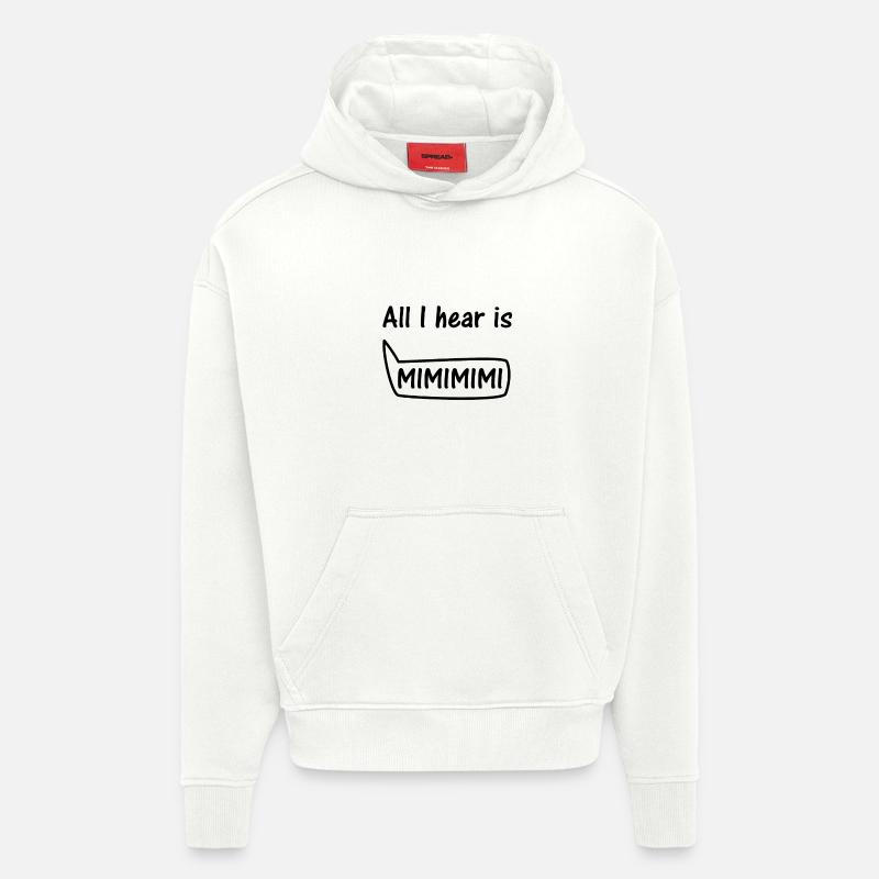 drôle - Sweat à capuche bio épais oversize fabriqué en UE - OFF WHITE