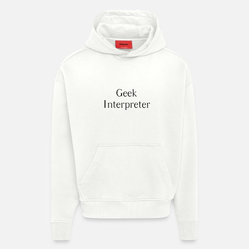 Geek interpreter - Hoodie- made by SPREAD  - OFF WHITE
