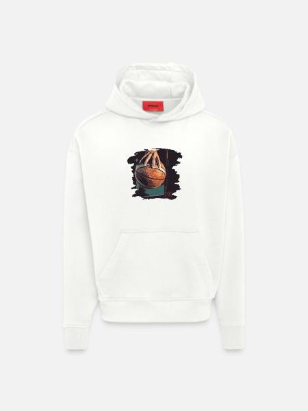 Basketball - Hoodie- made by SPREAD - OFF WHITE