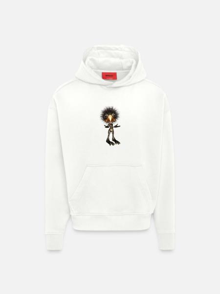 Funny cute bird - Hoodie- made by SPREAD - OFF WHITE