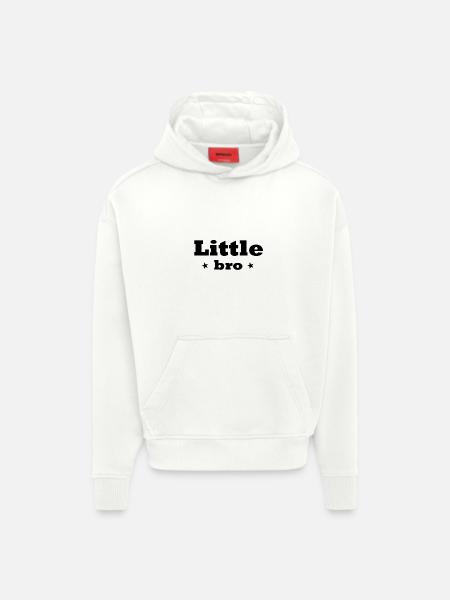 Petit frère - Sweat à capuche bio épais oversize fabriqué en UE - OFF WHITE