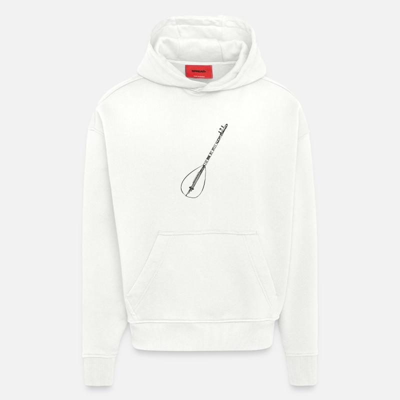 Saz - Sweat à capuche bio épais oversize fabriqué en UE - OFF WHITE