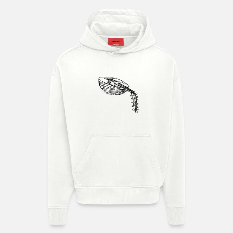 Les bruits - Sweat à capuche bio épais oversize fabriqué en UE - OFF WHITE