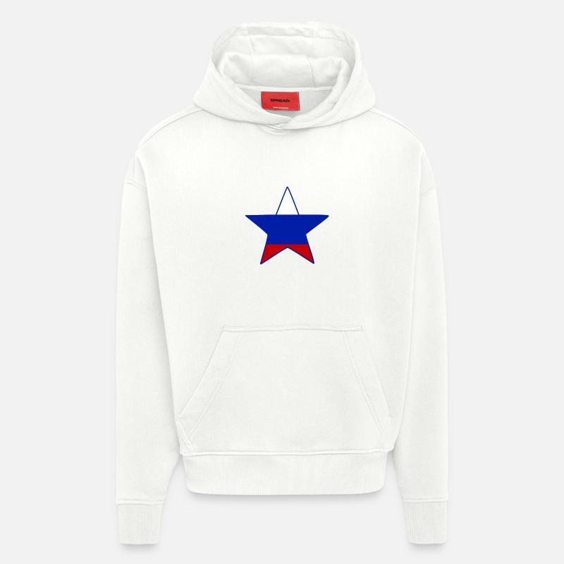La russie - Sweat à capuche bio épais oversize fabriqué en UE - OFF WHITE