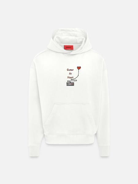 Gamer at Heart - Hoodie- made by SPREAD - OFF WHITE