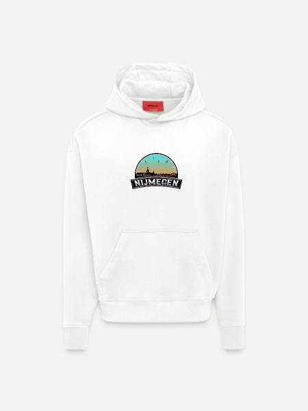 Nijmegen Netherlands Skyline Dutch Souvenir - Hoodie- made by SPREAD  - OFF WHITE