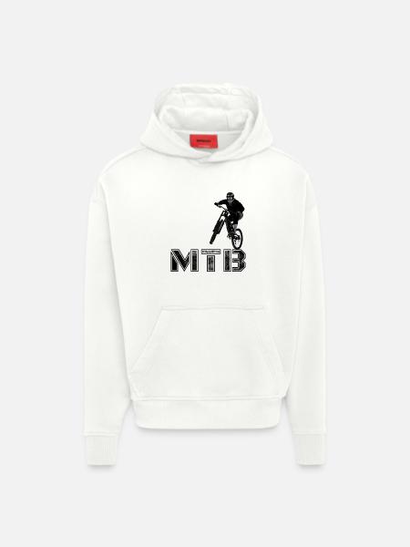 MTB mountain biking gift - Hoodie- made by SPREAD - OFF WHITE