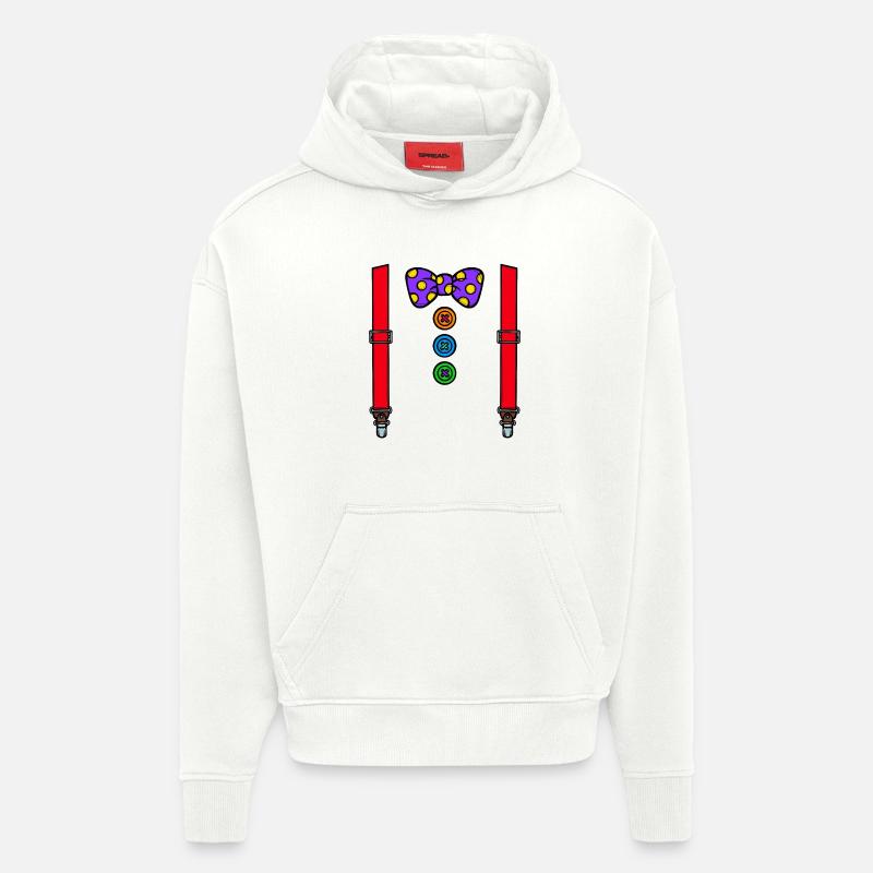 Kostüm Clown Karneval Fasching - Hoodie- made by SPREAD  - OFF WHITE