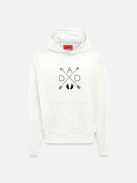 Dad Dad Dad Baby Feet - Hoodie- made by SPREAD  - OFF WHITE