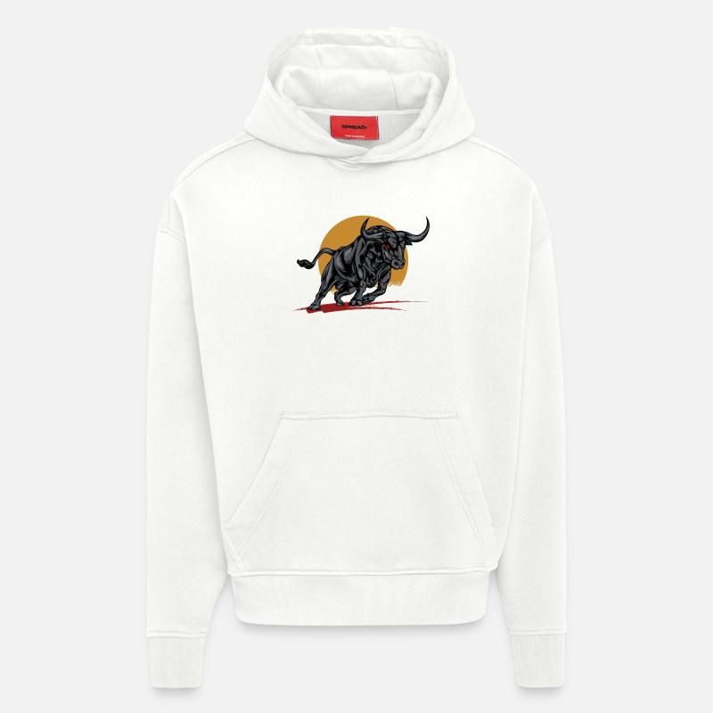 Wilderness Animal - Hoodie- made by SPREAD  - OFF WHITE
