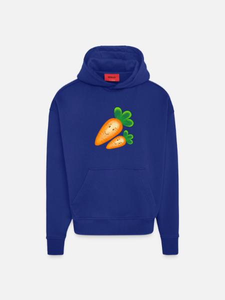 Carrot carrot laughing - Hoodie- made by SPREAD - OFF WHITE