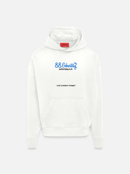 88 Geburtstag Gästebuch - 88 Jahre Geschenk - Hoodie- made by SPREAD  - OFF WHITE