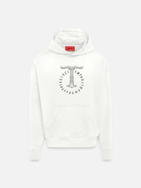 Irminsul Wikinger-Symbol - Hoodie- made by SPREAD  - OFF WHITE