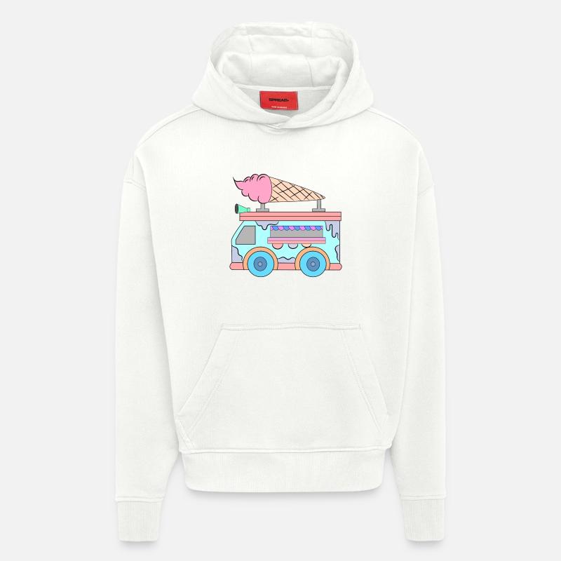 Süßigkeiten Kids Eiscreme - Hoodie- made by SPREAD  - OFF WHITE
