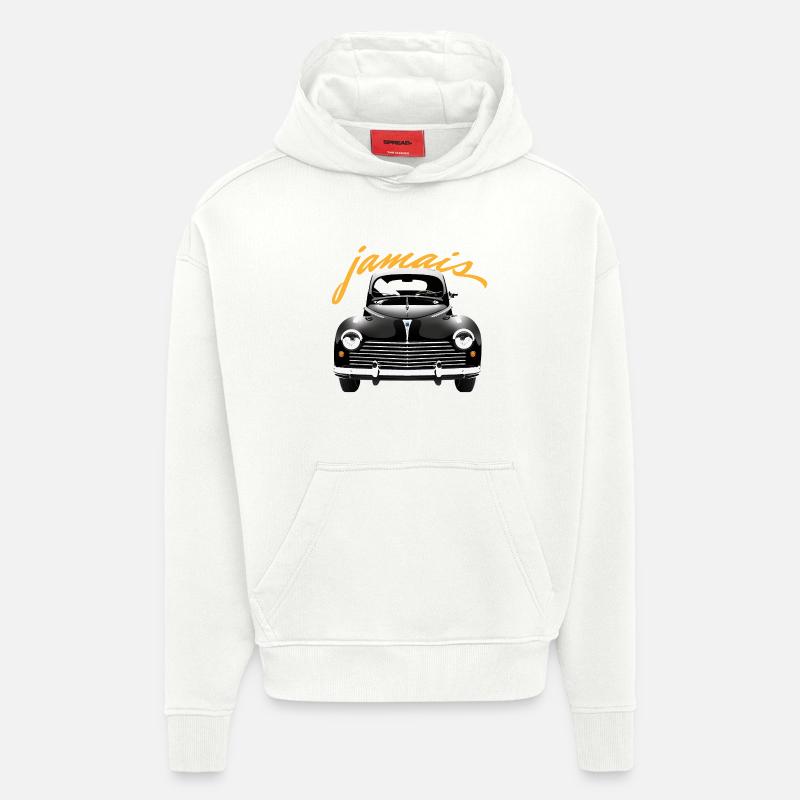 Never 203 - Hoodie- made by SPREAD  - OFF WHITE