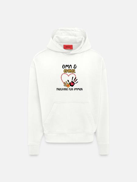 Großmutter Enkel Statement Oma - Hoodie- made by SPREAD - OFF WHITE