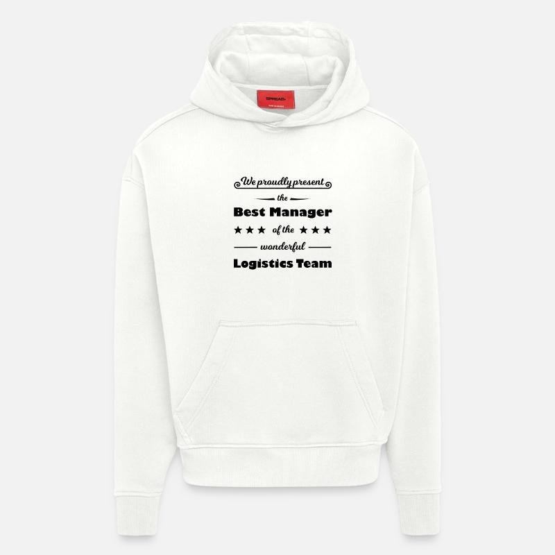 The best logistics manager - Hoodie- made by SPREAD  - OFF WHITE