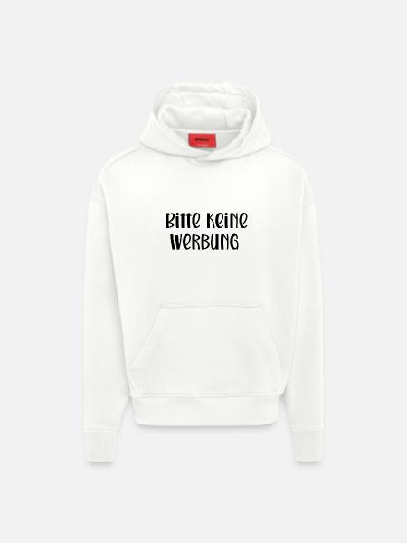 Bitte keine Werbung - Hoodie- made by SPREAD  - OFF WHITE