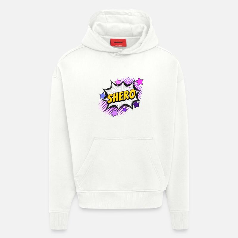 Shero - die Heldin - Hoodie- made by SPREAD  - OFF WHITE