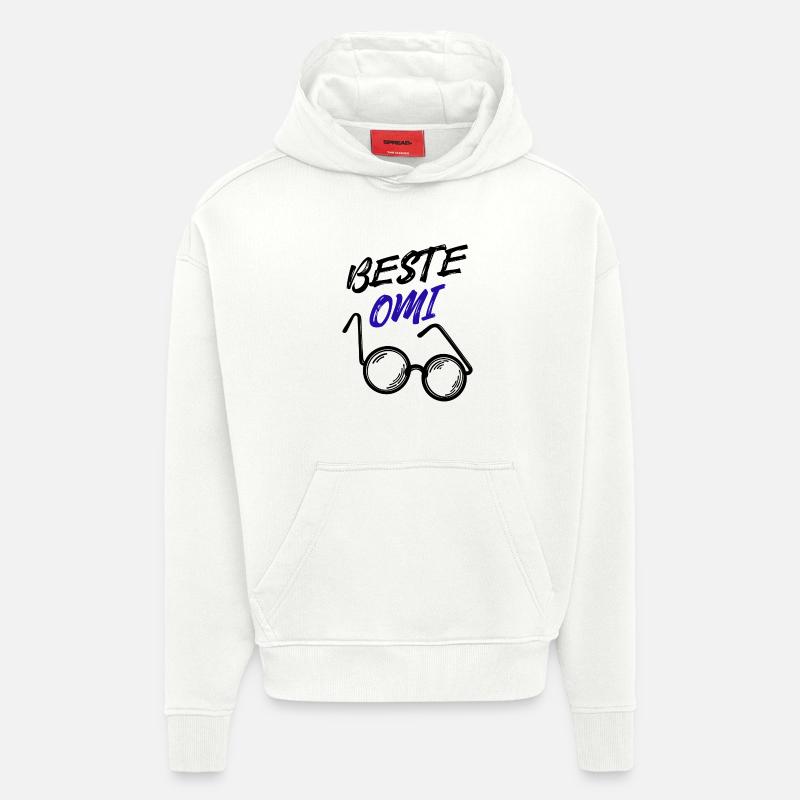 Oma Großmutter Beste Omi Brille Statement - Hoodie- made by SPREAD - OFF WHITE