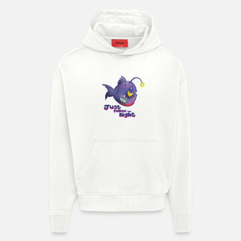 Folgen Sie einfach dem Licht - Hoodie- made by SPREAD  - OFF WHITE