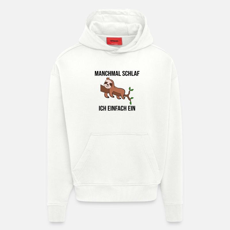 Schlafen Säugetier Dschungel Faultier Statement - Hoodie- made by SPREAD  - OFF WHITE