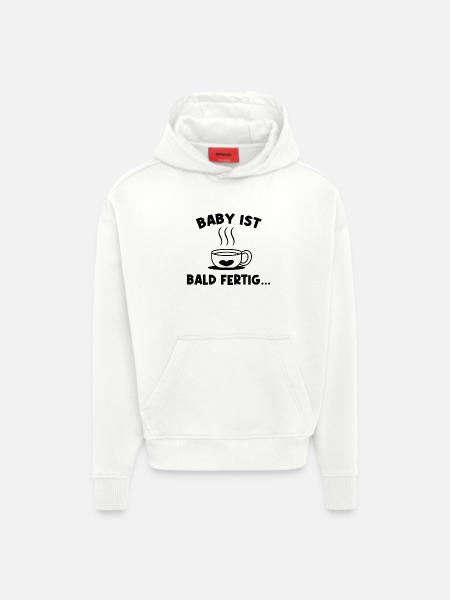 Pregnancy Pregnant Statement Baby Bump - Hoodie- made by SPREAD - OFF WHITE