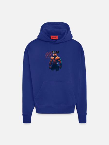 Team Bear - Sweat à capuche bio épais oversize fabriqué en UE - OFF WHITE
