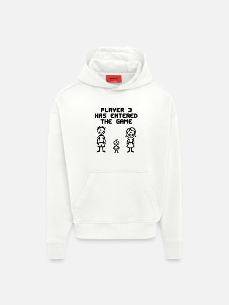 Baby Birth Pregnant Pregnancy Statement - Hoodie- made by SPREAD  - OFF WHITE