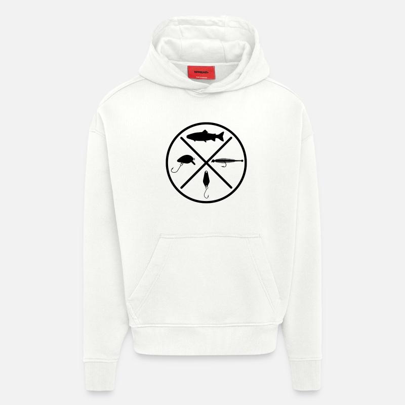 Forelle Kunstköder - Hoodie- made by SPREAD  - OFF WHITE