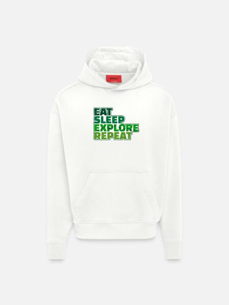 Wandern Bergsteigen Statement Wanderer Wanderwege - Hoodie- made by SPREAD  - OFF WHITE